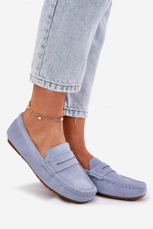 Zamša mokasīni Big Star RR274943 zilā krāsā