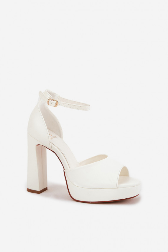 Sieviešu basenes un platforma Eko Āda baltas krāsas Lomman