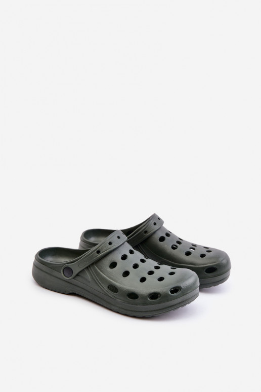 Vīrieši Čības sandales Do Ogrodu Basen haki krāsas