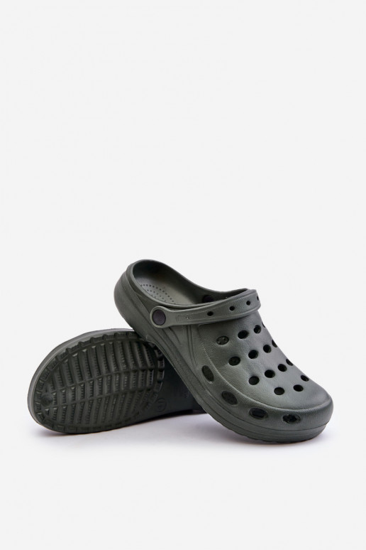 Vīrieši Čības sandales Do Ogrodu Basen haki krāsas