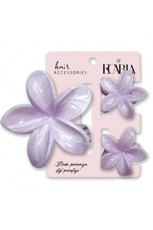matu sprādzes komplektklamer trīs vienā,  XL + 2 vienības. mini spinek marmurek SP418