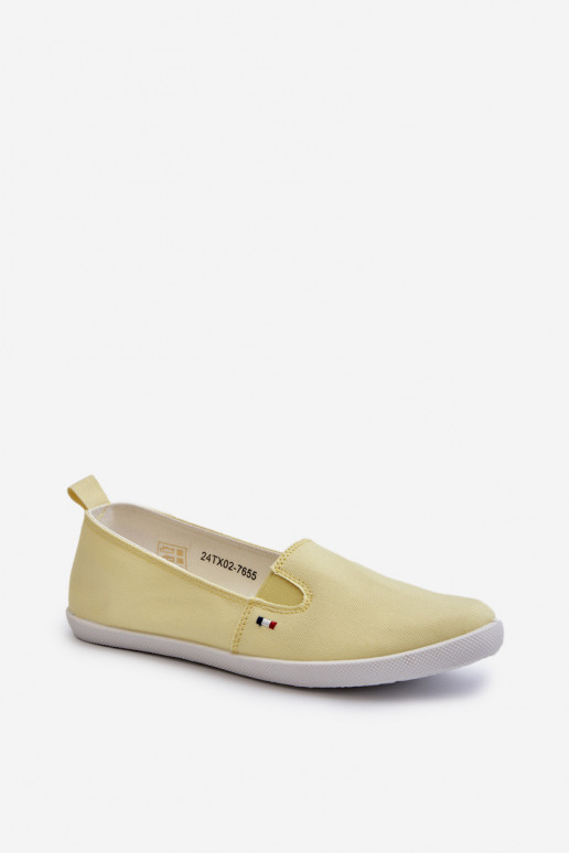 Sporta apavi brīvā laika apavi Slip-On Sievišķīgs Dzelteni Adrancia