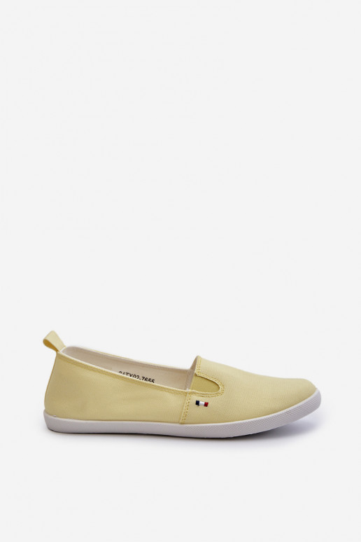 Sporta apavi brīvā laika apavi Slip-On Sievišķīgs Dzelteni Adrancia