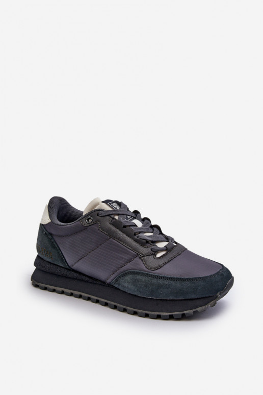 Sneakers modeļa apavi Vīrieši Memory Foam System Big Star NN174326 tumši zilas krāsas