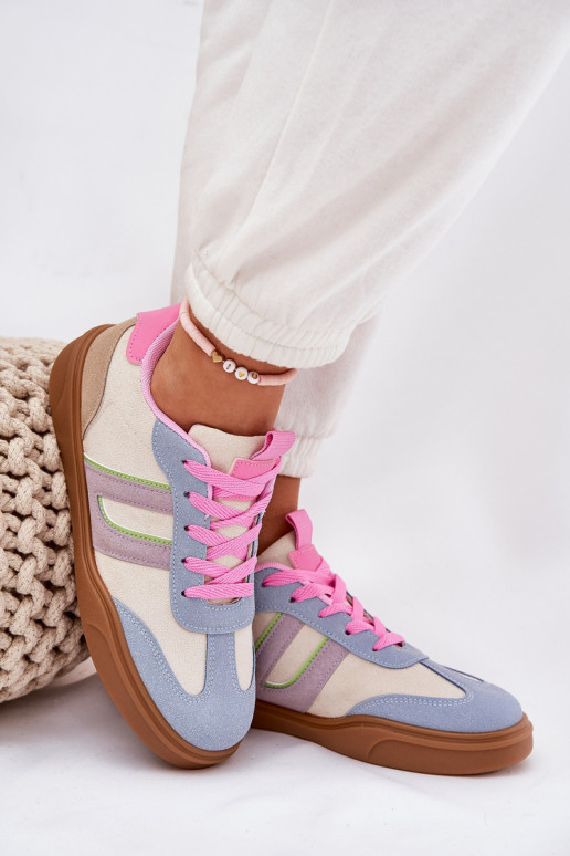 Sneakers modeļa apavi Sievišķīgs Z no eko zamšādasu Dažādu krāsu Satylies