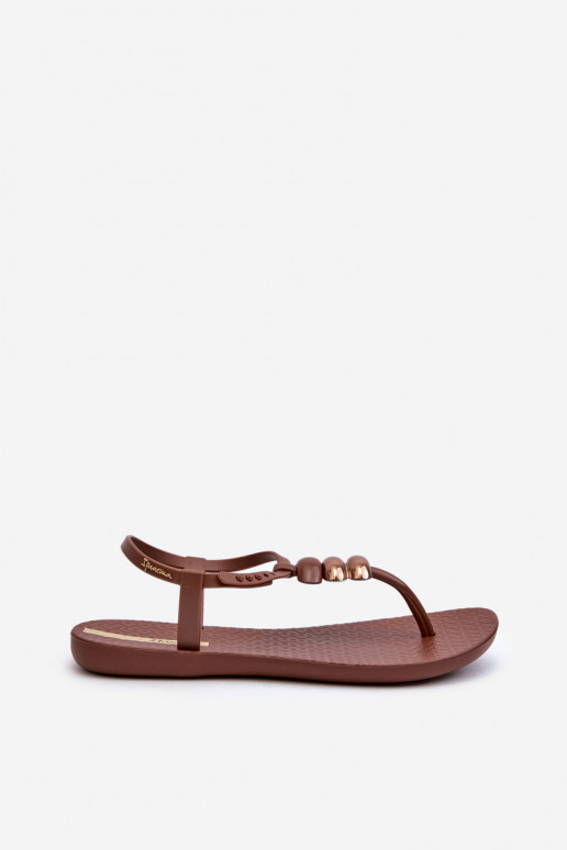 Sievišķīgs līdzenas zoles basenes modernas iešļūcenes 83507 Ipanema Class Blown Up Sandal Fem brūnas krāsas