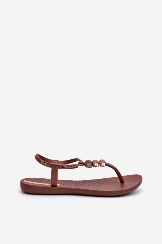 Sievišķīgs līdzenas zoles basenes modernas iešļūcenes 83507 Ipanema Class Blown Up Sandal Fem brūnas krāsas