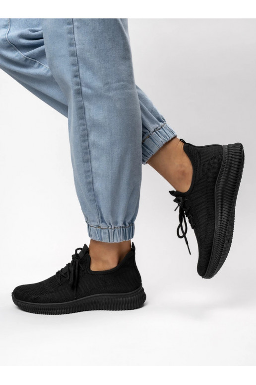 Sievišķīgs Sneakers modeļa apavi LINA BLACK Minimalizm i Komfort na Co Dzień