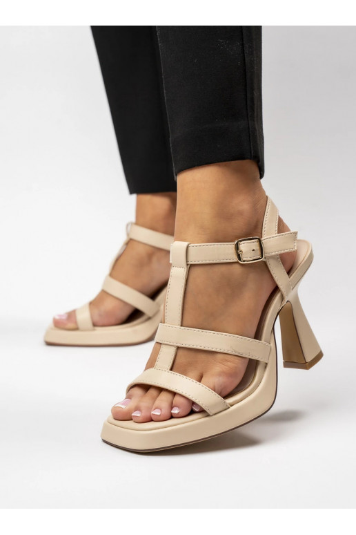 Sievišķīgs augstpapēžu kurpes KAYLA BEIGE