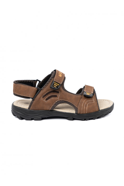 brūnas krāsas kurpes sports Velcro