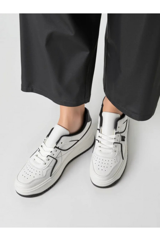 Ikdienas sporta apavi HOLMES WHITE/BLACK