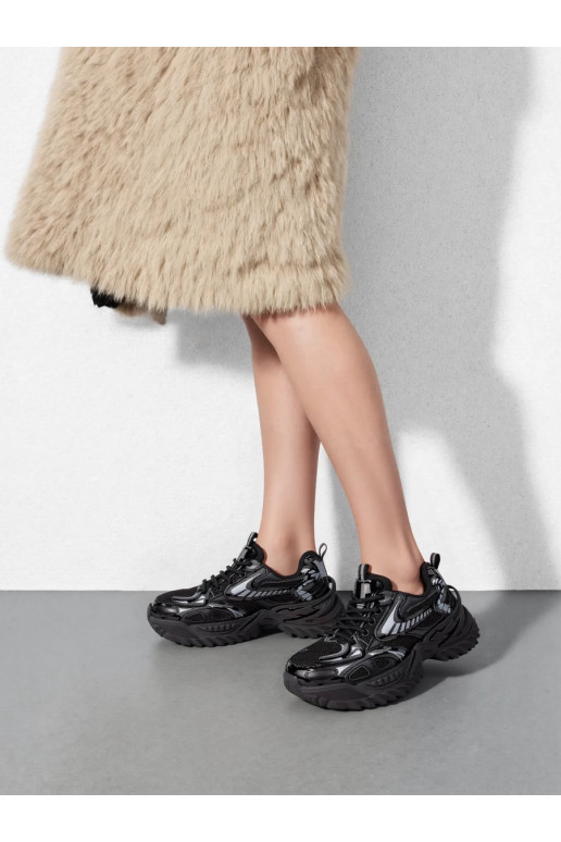Sneakers modeļa apavi Futurystyczne melnas krāsas