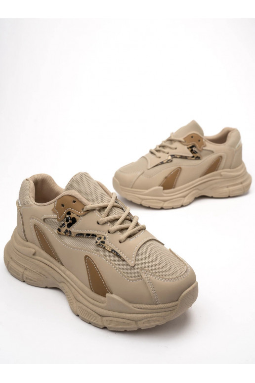 Sievišķīgs Sneakers modeļa apavi Haki krāsas