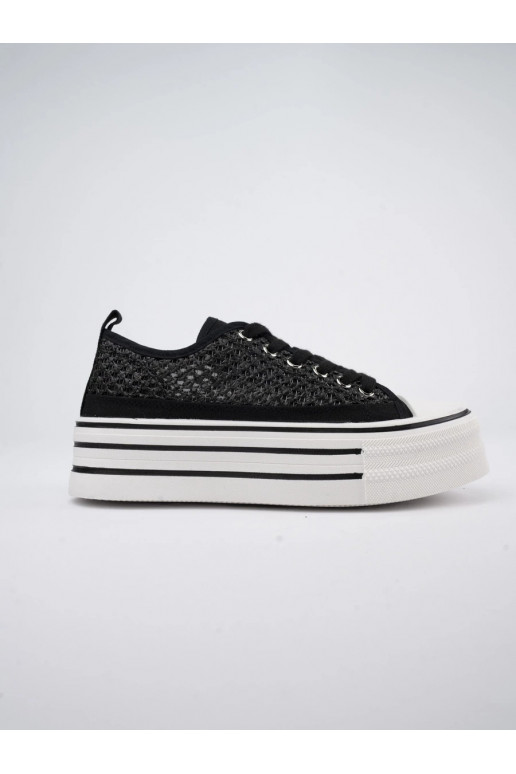 Sneakers modeļa apavi Urban Chic melnas krāsas