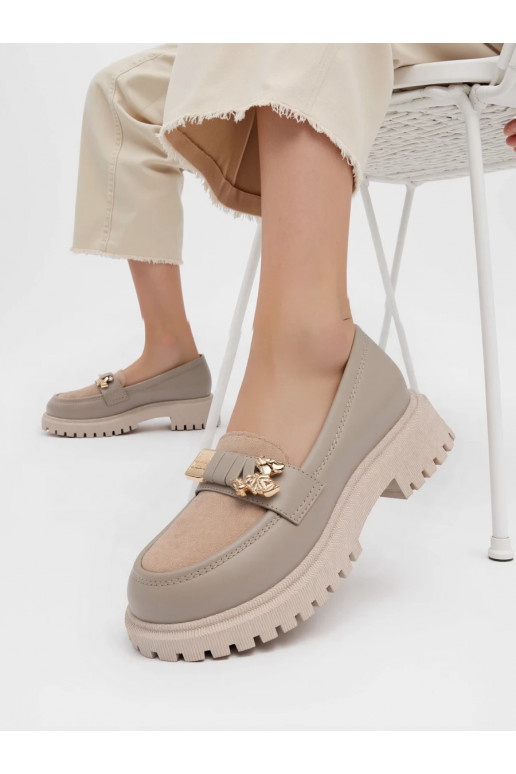 Sievišķīgs Mokasīni COLETTE TAUPE Stylowy KomfortUzRedheadnsj Palecie