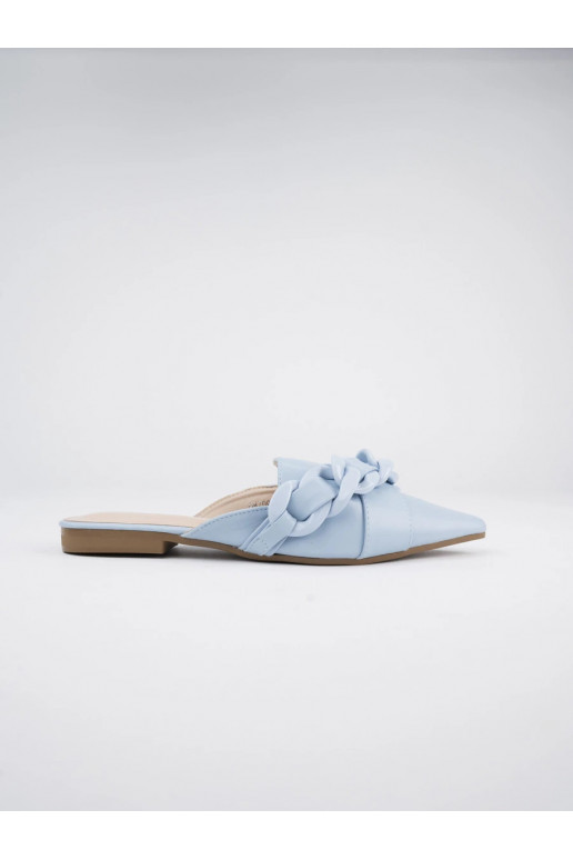 Čības Eleganti ar bantītēm Zilas krāsas