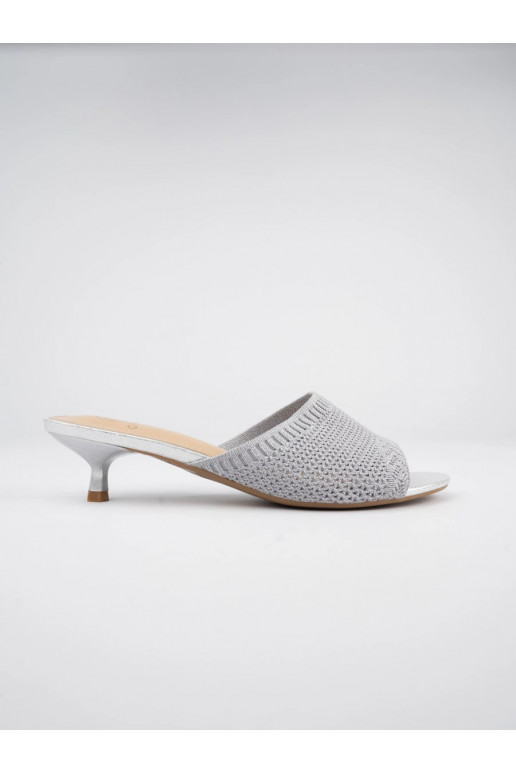 Eleganta stila Čības Miejskie Sudraba krāsas