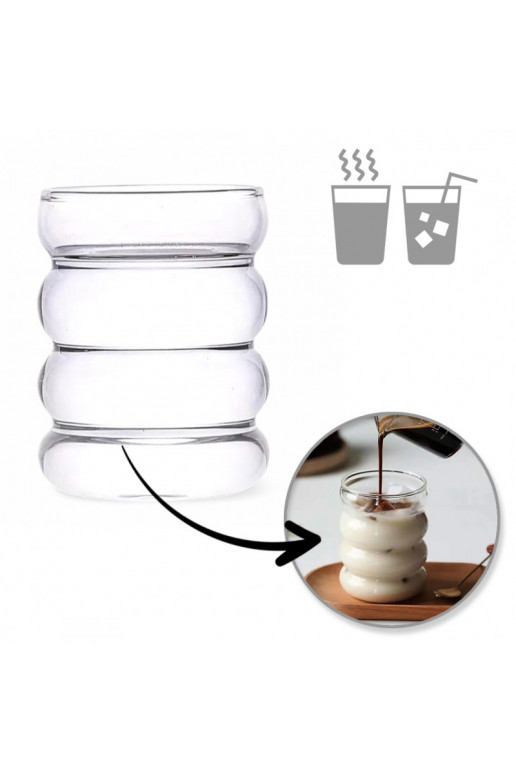 Szklanka 350ml Bubble 1 gab. do kawy latte long drinków SZK37POJ