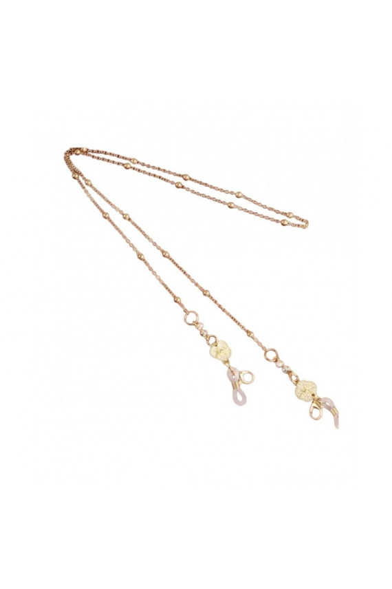 Ķēde brillēmcienki zelts  cyrkonie 68cm LDK17