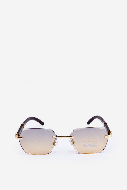 Saulesbrilles Sievišķīgs UV400 Melns un-Zelta krāsas