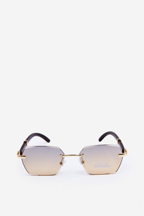 Saulesbrilles Sievišķīgs UV400 Melns un-Zelta krāsas