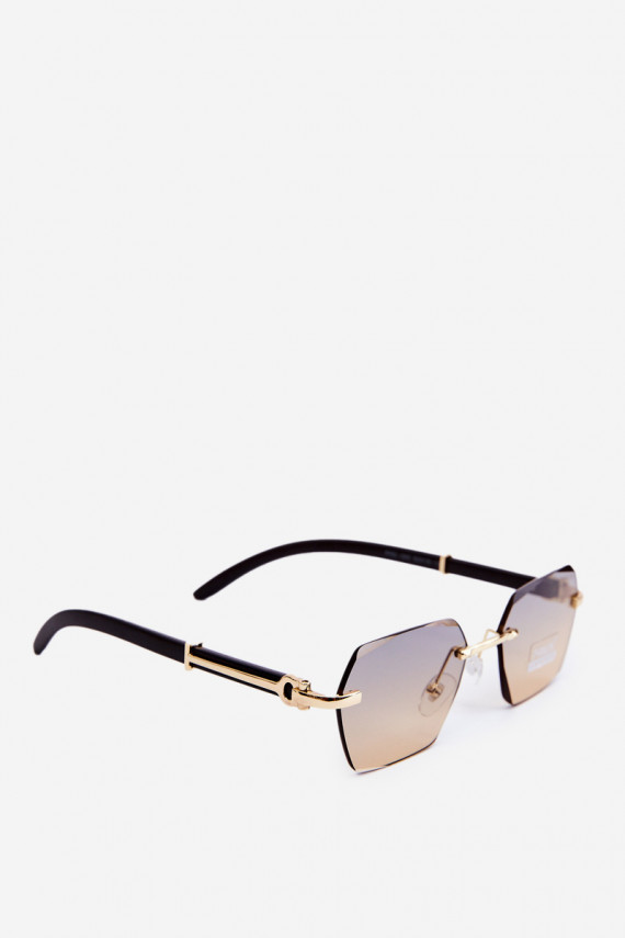 Saulesbrilles Sievišķīgs UV400 Melns un-Zelta krāsas