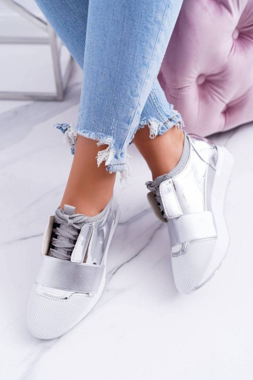 Lu Boo Sudraba krāsas Sportiska stila...