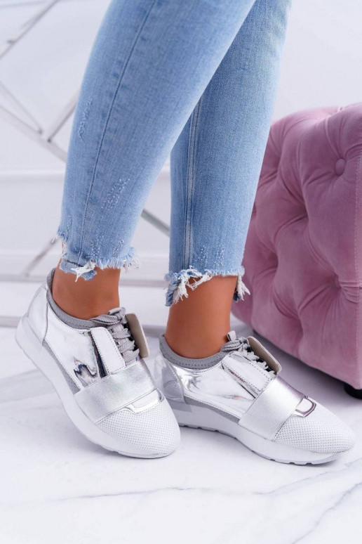 Lu Boo Sudraba krāsas Sportiska stila...