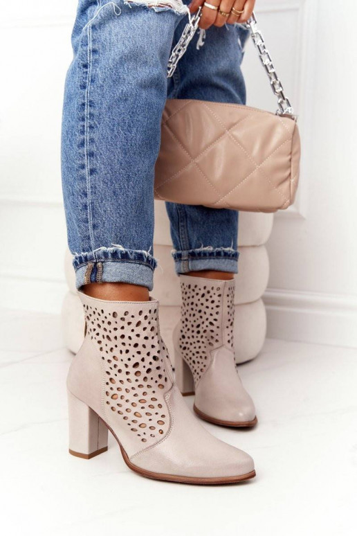 Dabīgas ādas Sieviešu puszābaki ar...