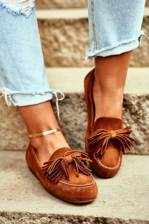 Mokasīni Dabīgas ādas brūnas krāsas...