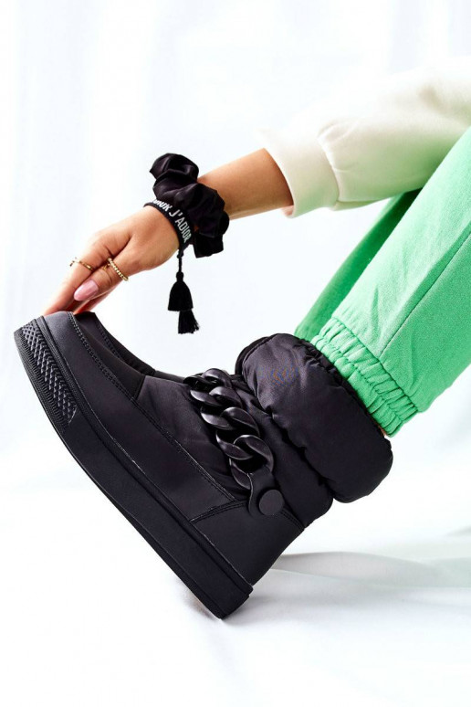 Sniega apavi melnas krāsas Khariche