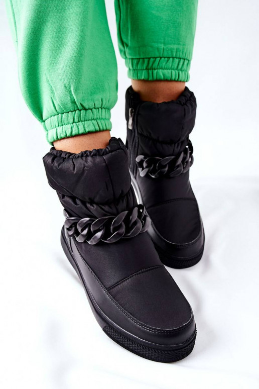 Sniega apavi melnas krāsas Khariche