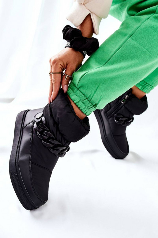 Sniega apavi melnas krāsas Khariche