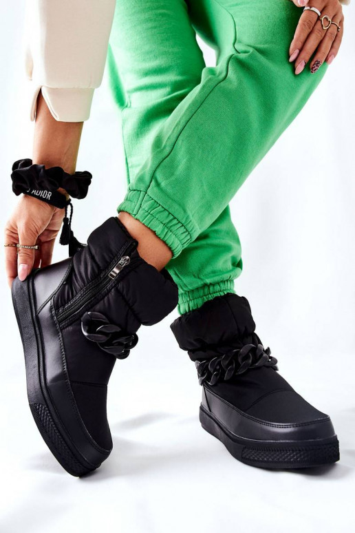 Sniega apavi melnas krāsas Khariche