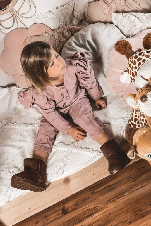 Bērnu ziemas apavi brūnas krāsas Gooby