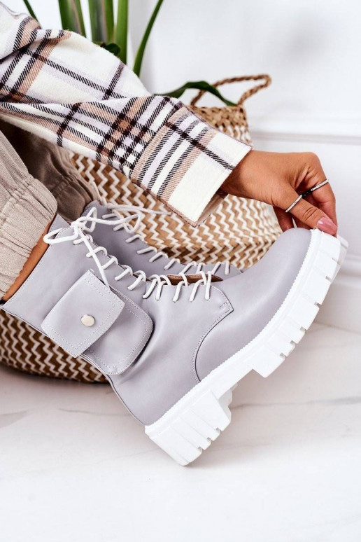 siltināti zābaki Pelēkas krāsas Awesome