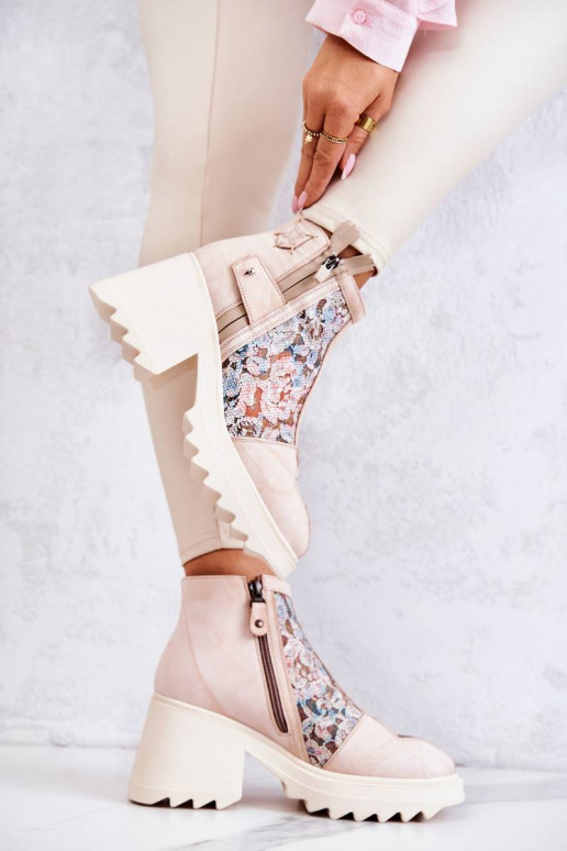 Sieviešu puszābaki smilšu krāsas