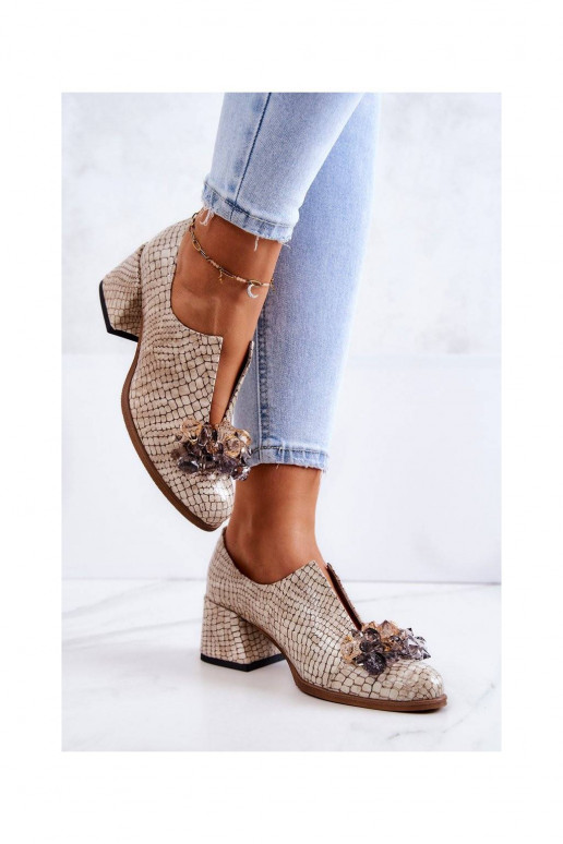 Apavi Mozaika bordo krāsas Delaver