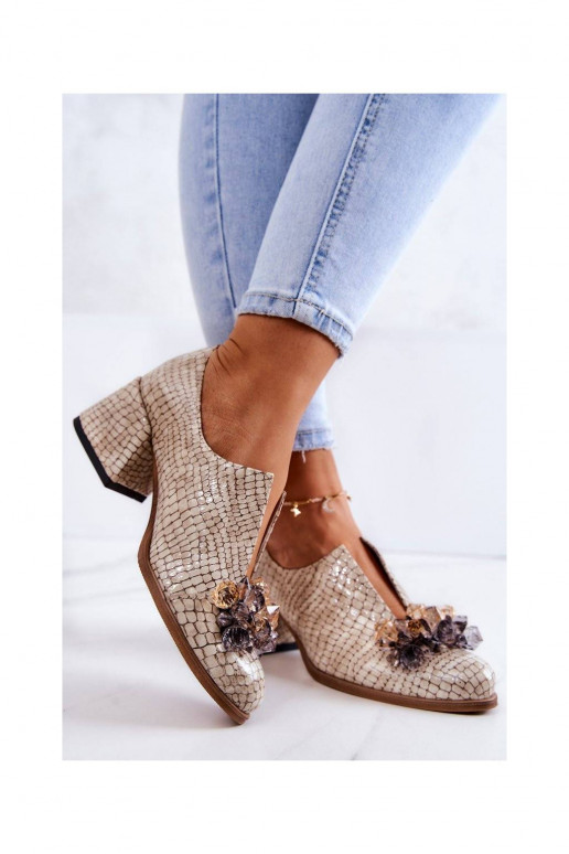 Apavi Mozaika bordo krāsas Delaver