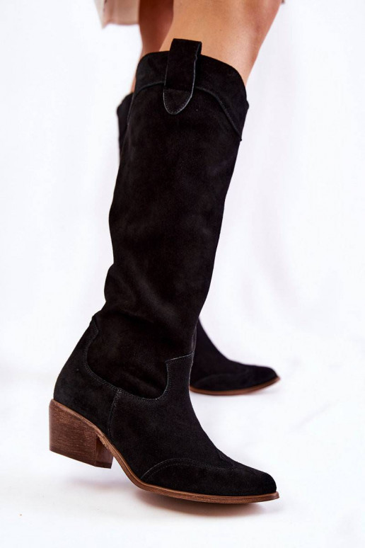 garie zābaki ar papēdi melnas krāsas