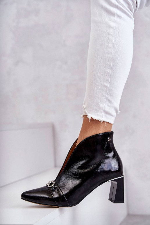 Sieviešu puszābaki ar papēdi melnas...