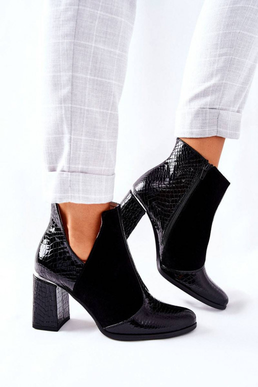 Sieviešu puszābaki no dabīgas ādas ar...