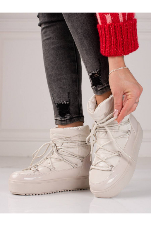 Sieviešu sniega zābaki smilšu krāsas...