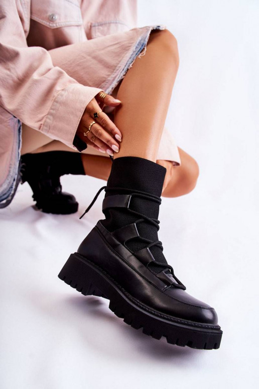 Masīvi zābaki melnas krāsas Fallor