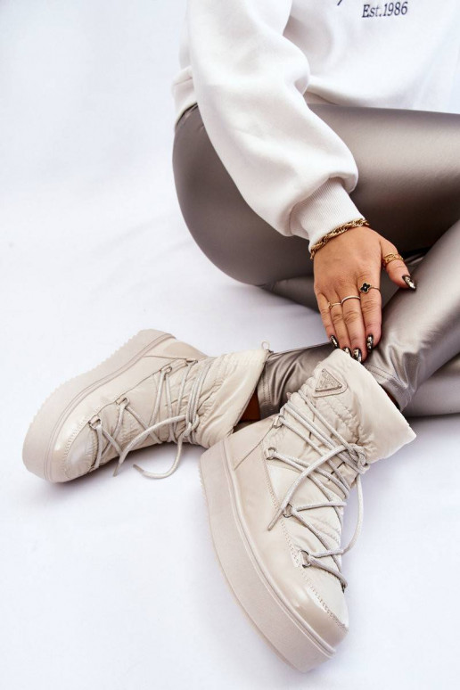 Stilīgasrnas sniega apavi šņorējami...