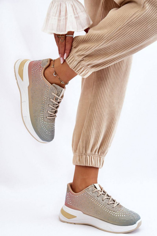 Sneakers modeļa apavi ar mirdzošiem...