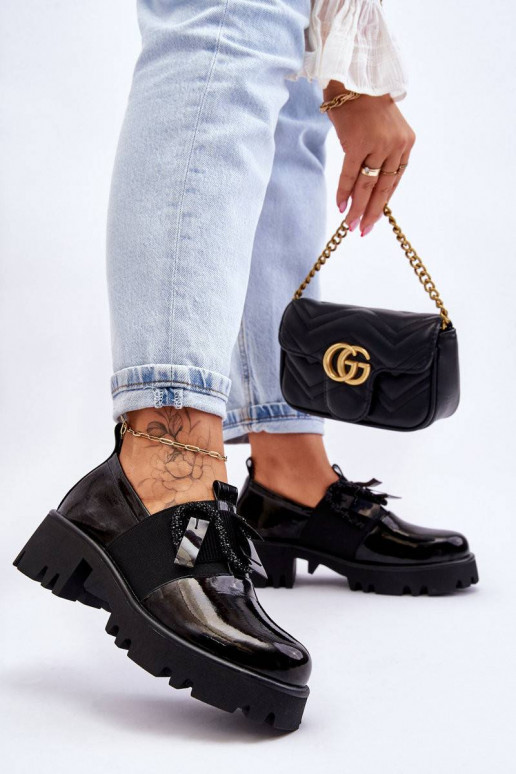 Laque apavi melnas krāsas Keily