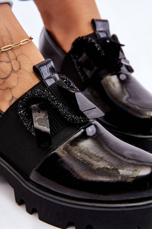 Laque apavi melnas krāsas Keily