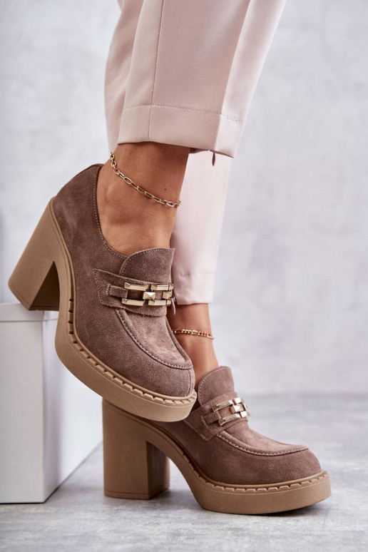 Zamšādas apavi smilšu krāsas Jaime