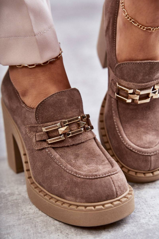 Zamšādas apavi smilšu krāsas Jaime